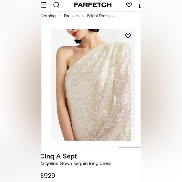 Cinq A Sept Angeline Gown sequin long dress - Picture 4 of 9